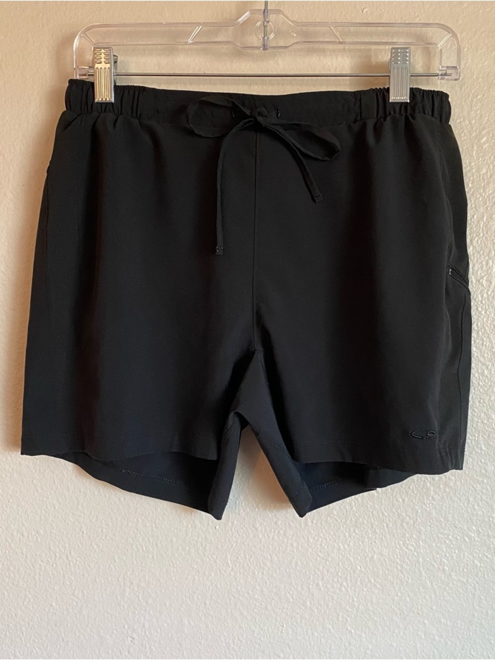 Champion Drawstring Walking Shorts Black Size Small